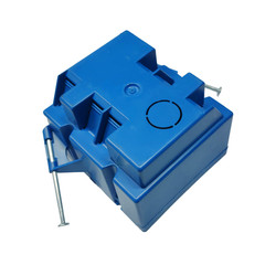 5-Pack 2-Gang Electrical Outlet/Switch Box 32 Cu In New Work Double Gang Blue