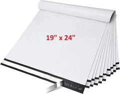 50 Pack White 19×24 Large POLY Mailer Self Seal Strong BAGS ENVELOPES SHIPPING