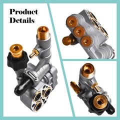 Pressure Washer Pump Manifold Kit 7108366 With Mounting Bolt Washer Pump Sliver