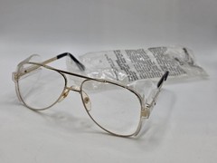 VINTAGE 1990s CREWS-ENGINEER Z87 SAFETY GLASSES SIDE SHIELDS GOLD FRAMES