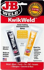 J-B Weld 8276 KwikWeld Quick Setting Steel Reinforced Epoxy – Dark Grey 2 oz