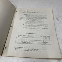Shindaiwa GP-25 Engine Pump Illustrated parts list original 1983