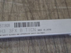 OSG Spiral Flute Tap: 3/8″-24 UNF, H3 / 2B-3B, 3 Flute, Bottoming Chamfer
