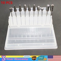 10 PCS Tungsten Carbide Dental Acrylic Bur Drill 2.35mm For Dremel Rotary Tool