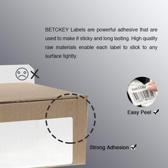BETCKEY 1″ x 0.5″ Thermal Labels – 20 Rolls / 48,600 Labels – Perforated