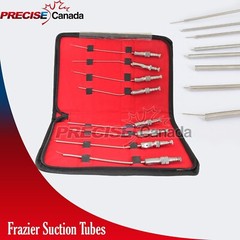 8pcs FRAZIER Suction Tube 5,6,7,8,9,10,11,12 Fr Dental Surgical ENT In Case Kit