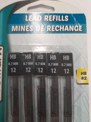 Lead Refills Promarx HB #2 0.7mm 60 pieces Fits all 0.7mm Mechanical Pencils