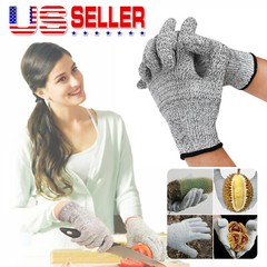 4Pairs Butcher Glove Cut Proof Stab Resistant Safety Gloves Kitchen L5 Protectio