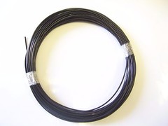 Black Vinyl Coated Wire Rope Cable,1/16 – 3/32, 7×7, 100 Ft Coil