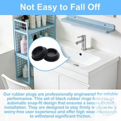 125Pcs Rubber Plugs for Round Holes, Durable and Long Service Life, 8 Sizes Hole