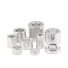 ID 8/10/12mm Aluminium Alloy Bushing Round Unthreaded Standoff Spacers Washer