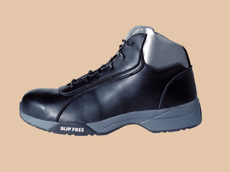 BLACK WATERPROOF LIGHTWEIGHT STEEL TOE CONSTRUCTION PROTECTIVE SAFETY WORK BOOTS