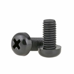 Black Nylon M2 M2.5 M3 M4 Phillips Round / Pan Head Machine Screws Plastic Screw