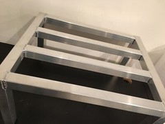 Channel ADE2024 24” L X 20” W X 12” H Aluminum Dunnage Rack