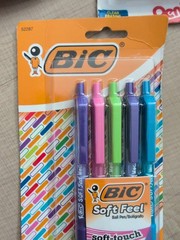 Pentel Hi-Polymer Latex Free Block Eraser White 2 Set + BIC Pens New Sealed