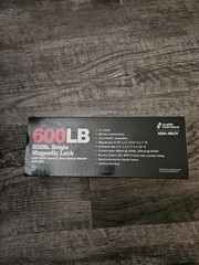 ASSA ABLOY 600 POUND MAGNETIC LOCK 12/24 VDC