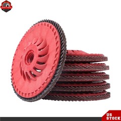 10 Pieces 4-1/2Inch × 7/8Inch 80 Grit T29 Ceramic Flap Sanding Disc 13300 RPM
