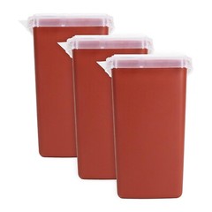 1 Quart Sharps Container, Portable Container, 3 Pack