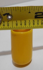 Lot of 20 Yellow Vinyl Tubing / Bolt Cap Plugs 9/16″ ID 1″ Deep