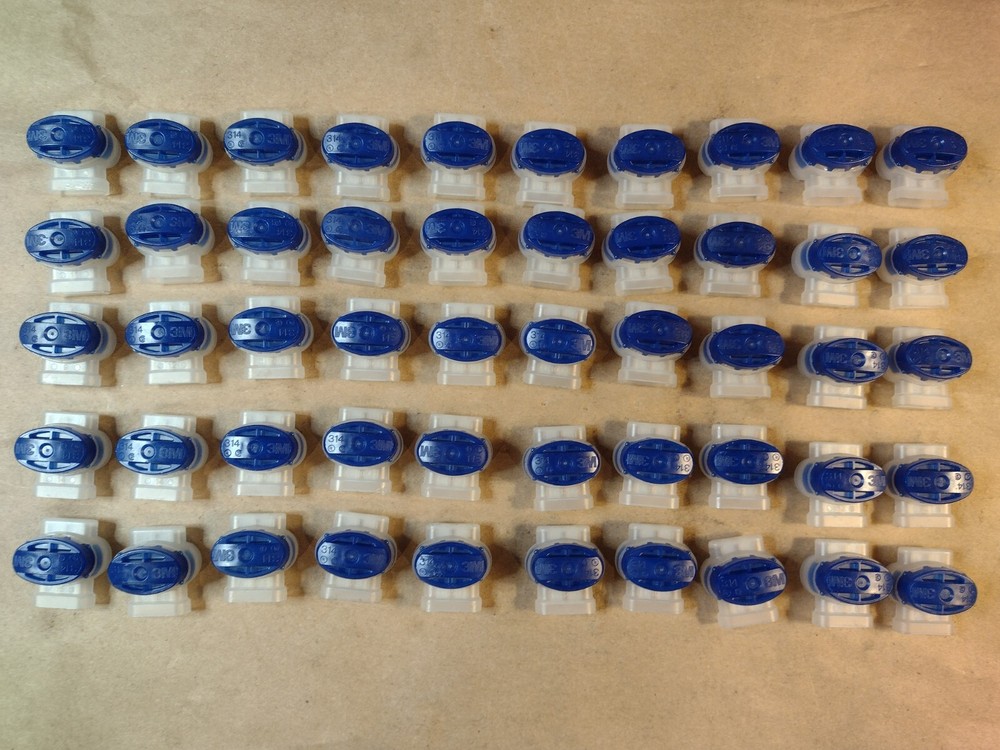 Lot of 50 Genuine 3M 314 Scotchlok Self Stripping Moisture Resistant Connector