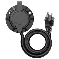 Universal 5-in-1 Outdoor Power Outlet 20A 125V RV Shore Power Receptacle Outlet