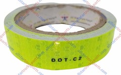 Fluorescent Yellow Green Reflective Tape Conspiciuity Safety Night 1″/2″ Wide