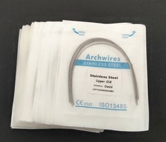 Dental Orthodontic Treatment Stainless Steel Arch Wires Round Ovoid Form