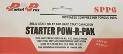 SPP6 Hard Start Kit Capacitor Relay 1/2HP-10HP Increases Torque 500% (10x)