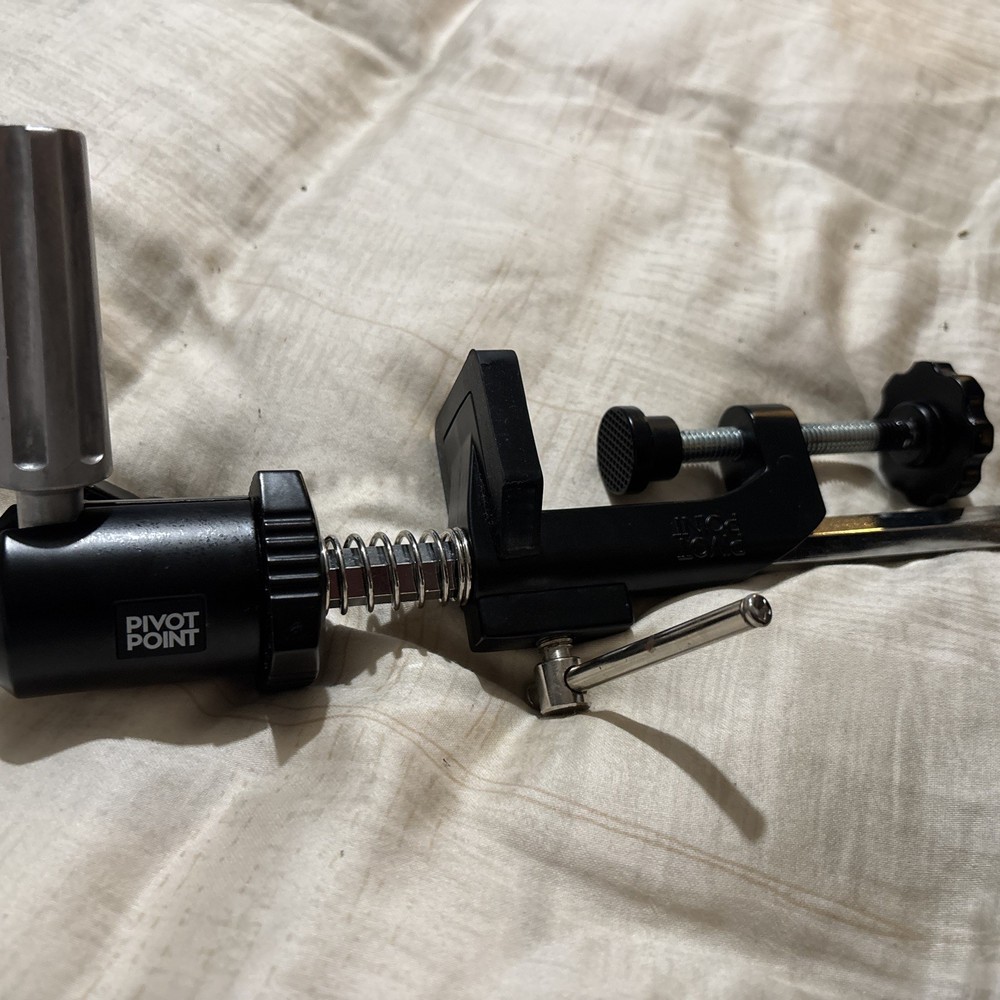 Table Clamp Pivot Point Metal Adjustable Holder for Mannequin Head Used Great