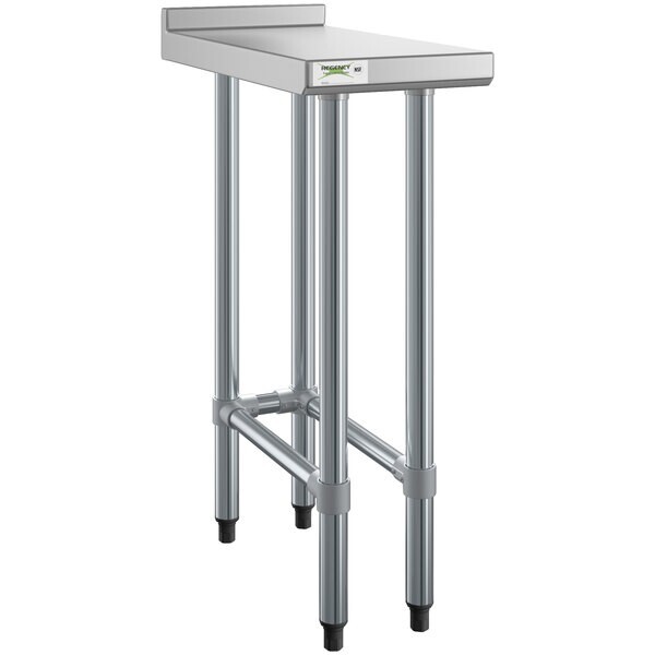 24″W x 12″L Stainless Steel Restaurant Equipment Filler Table with Open Base