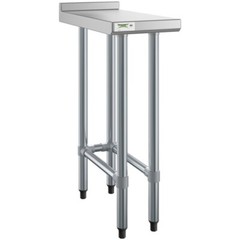 24″W x 12″L Stainless Steel Restaurant Equipment Filler Table with Open Base