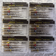 Dentsply Protaper Gold Rotary Files F1,F2,F3,S1,S2,SX Tulsa Assorted Endodontics