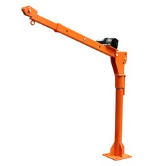 1100LBS Truck-Mounted Crane Hoist with 12V Electric Winch Pickup Truck Jib Crane