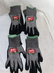 (4) Pair Milwaukee 48-73-7003 Size 10 (XL) Smartswipe Cut Level 6 Gloves