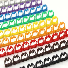 Wire Number Labels, 0.2 X 0.1In Colorful Wire Number Tube Cable Marker, Digital