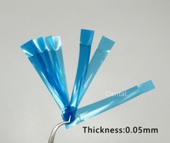 Dental Contoured Anterior Matrix Bands Polyester Blue Strip Restoration Matrices