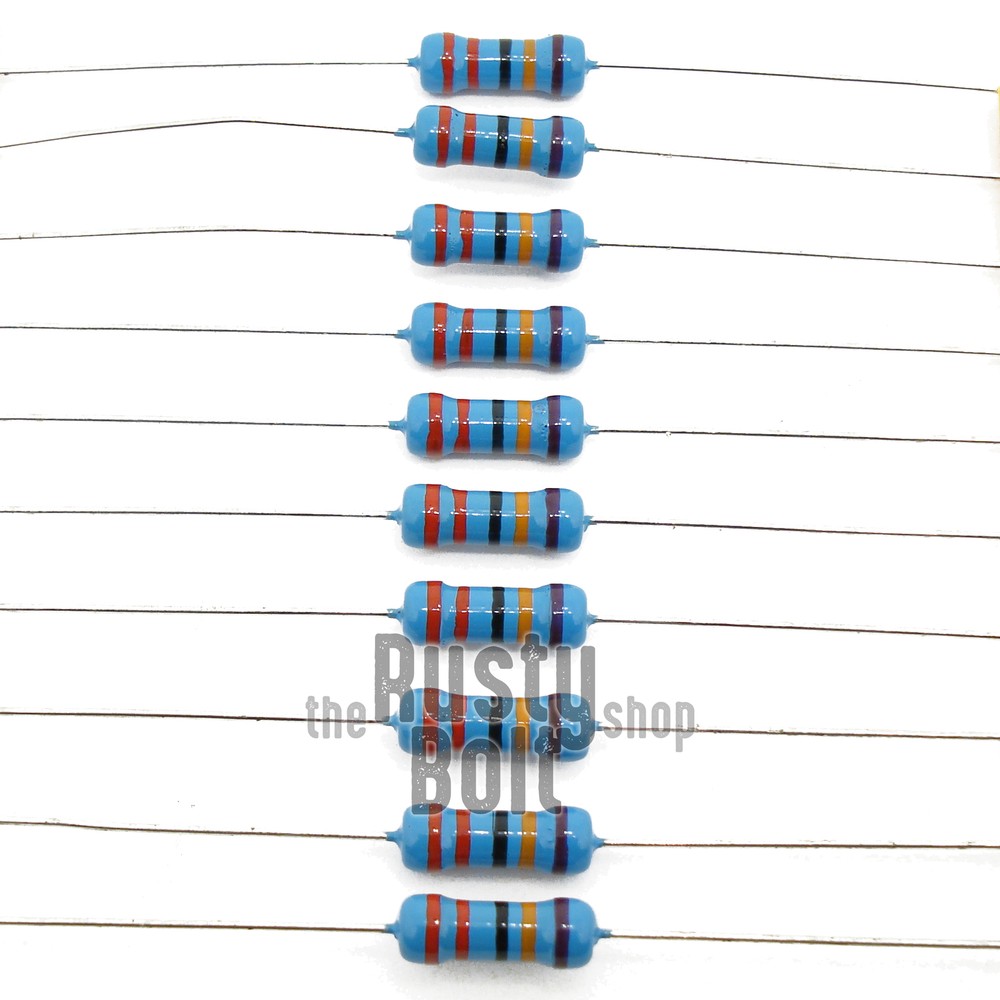 Resistors – 1/2 w (0.5 watt) – 220K ohm – 0.1% Tolerance – Metal Film – New