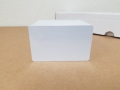 100 Blank White PVC Cards, CR80.30 Mil, High Quality for Color and UV Printing