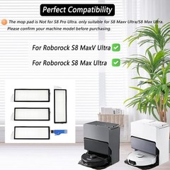 Filters for Roborock S8 MaxV Ultra/ Max Ultra Vacuum Cleaner, as picture