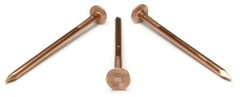 1-1/4″ Smooth Shank Solid Copper Roofing Nails 10 Gauge USA Made – Qty 50