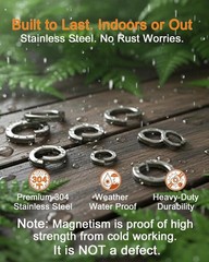 295 Pcs 304 Stainless Steel Spring Wave Washer Assortment Kit, 7 Sizes Wave Gask
