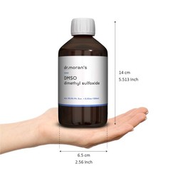 DMSO Pharma Grade 99.9% Pure Liquid 8.45 fl oz 250ml Amber Glass Bottle Germany