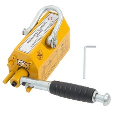 440lbs/200kg Permanent Magnetic Lifter 2.5 Safety Factor Yellow Lifting Magnet