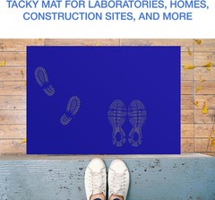 CALPALMY 300 Sheets 24″ x 36″ Adhesive Mats – Sticky Mat for Laboratories, Homes