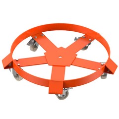 55 Gal Drum Dolly Heavy Duty Barrel Cart 1000/1250lbs with Swivel Casters Steel
