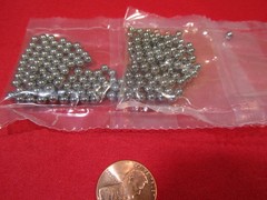 Metric 3.5 mm Dia. +/-.0025 mm, 52100 Alloy Steel Balls, 200 Pcs
