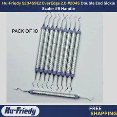 Hu-Friedy S204S9E2 EverEdge 2.0 #204S Double End Sickle Scaler #9 Handle