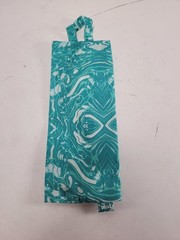Baggu x Tend Zen Pack Zipper Aqua Blue Bag Case 10″x4″