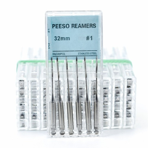 32mm Dental Endo Pesso Reamers Drills Fresa de conducto radicular 1-6# 6Pc/Pk