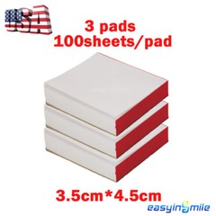 Easyinsmile 300 Sheets Dental Mixing Pads Paper/Poly Coated 3.5*4.5cm Disposable
